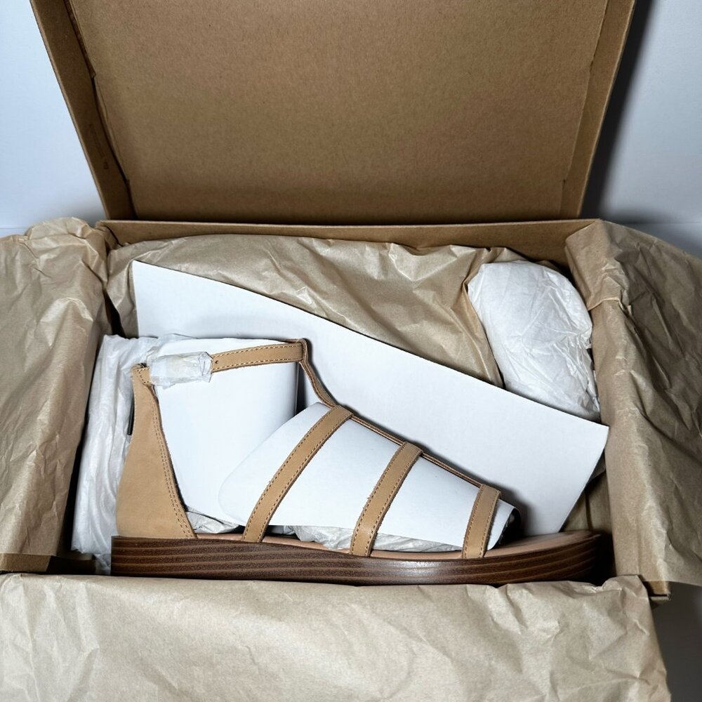 Lucky Brand Women's Ellian Crossiant Lyca Synthetic Wedge Sandal 7.5M, Brand New - Picture 4 of 13